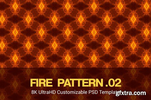 8K UltraHD Seamless Fire Pattern Background Pack