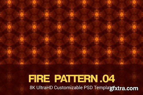 8K UltraHD Seamless Fire Pattern Background Pack