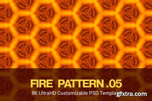 8K UltraHD Seamless Fire Pattern Background Pack