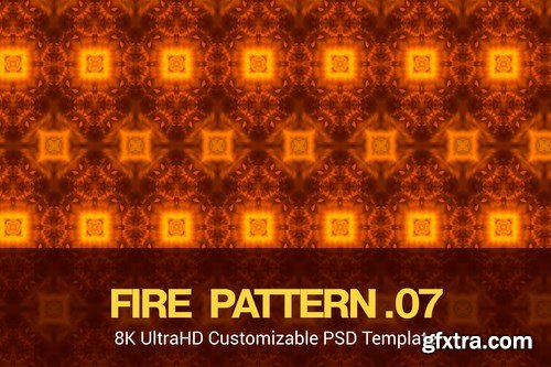 8K UltraHD Seamless Fire Pattern Background Pack