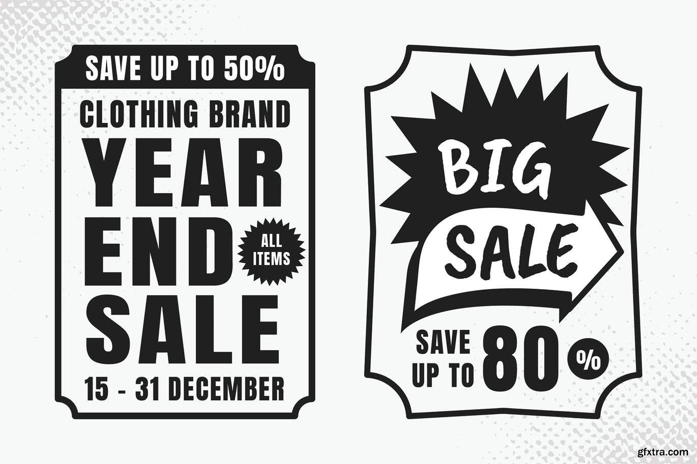 Sale Advertise Vintage Typography Label » GFxtra