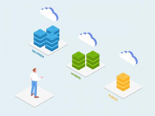 Choose Appropriate Hosting for Businesses Isometric Illustration - choose-appropriate-hosting-for-businesses-isometric-illustration