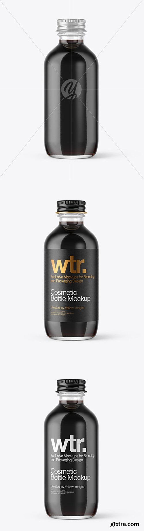 Glass Cosmetic Bottle Mockup 51870