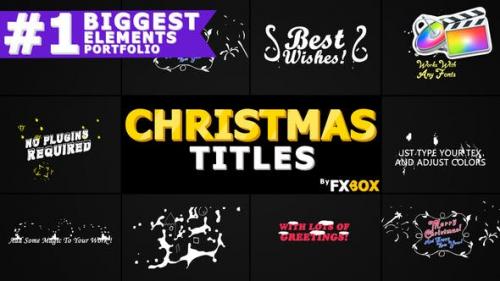 Videohive - Christmas Titles And Transitions | FCPX