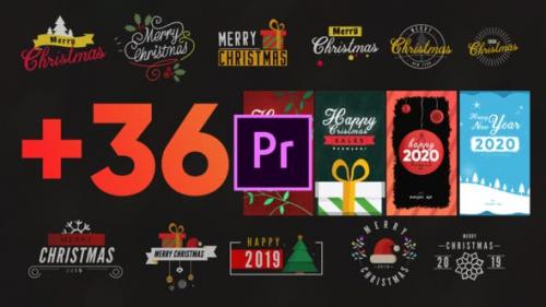 Videohive - Christmas Elements Pack-MOGRT