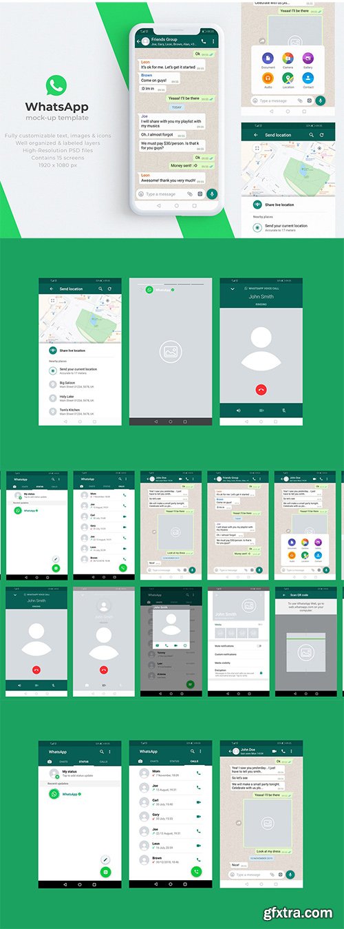 WhatsApp Mock-Up Template