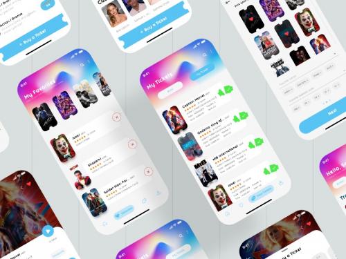 Cinema App | UI kits - cinema-app-ui-kits