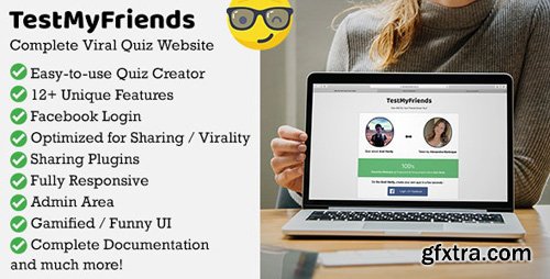 CodeCanyon - TestMyFriends v1.3.1 - Complete Viral Friend Quiz Website - 24572068