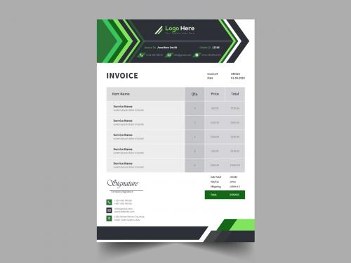 Clean modern invoice business template - clean-modern-invoice-business-template