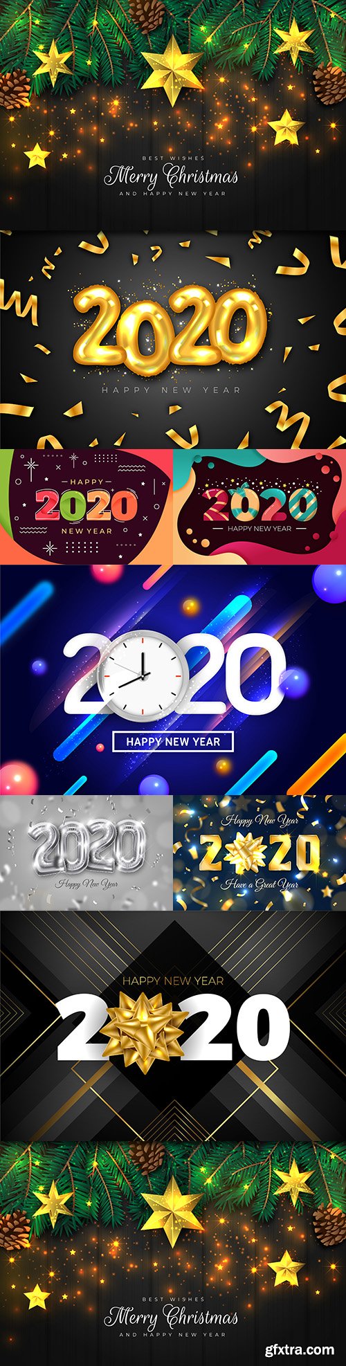 New Year and Christmas 2020 decorative inscriptions 18