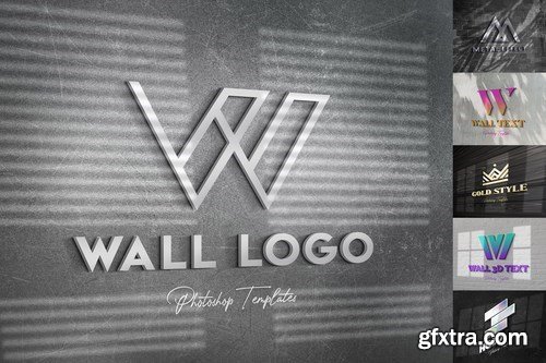 Wall Text or Logo Mockups