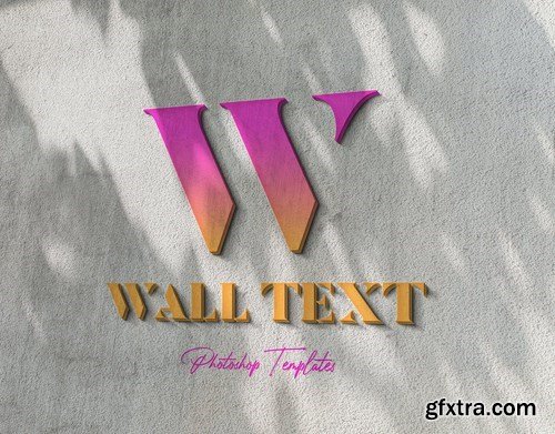 Wall Text or Logo Mockups