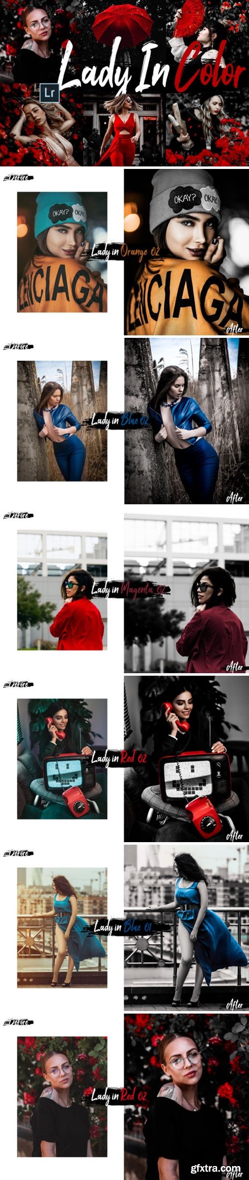 10 Lady in Color Mobile/Desktop Lightroom Preset 2311883