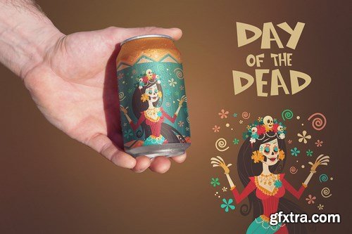 Clean Hand Beer Can Mockup