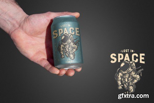 Clean Hand Beer Can Mockup