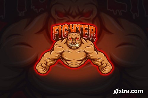 Fighter - Mascot & Esport Logo