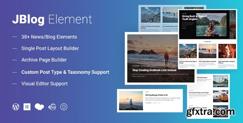 CodeCanyon - JBlog Elements v1.0.0 - Magazine & Blog Add Ons for Elementor & WPBakery Page Builder - 25299740