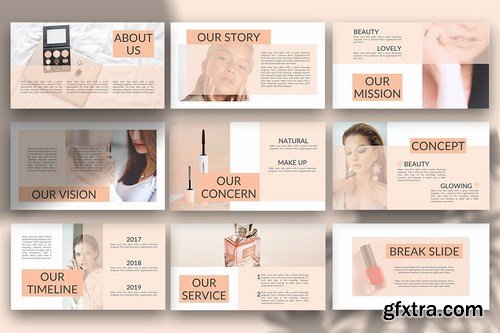 Vermak - Cosmetics Powerpoint Google Slides and Keynote Templates