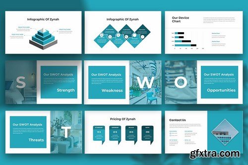 Zynah - Hotel Powerpoint Google Slides and Keynote Templates