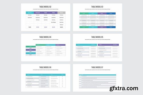 BEST CHART & TABLE COLLECTION - Powerpoint and Keynote Templates