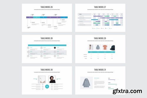 BEST CHART & TABLE COLLECTION - Powerpoint and Keynote Templates