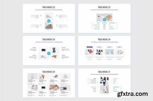 BEST CHART & TABLE COLLECTION - Powerpoint and Keynote Templates