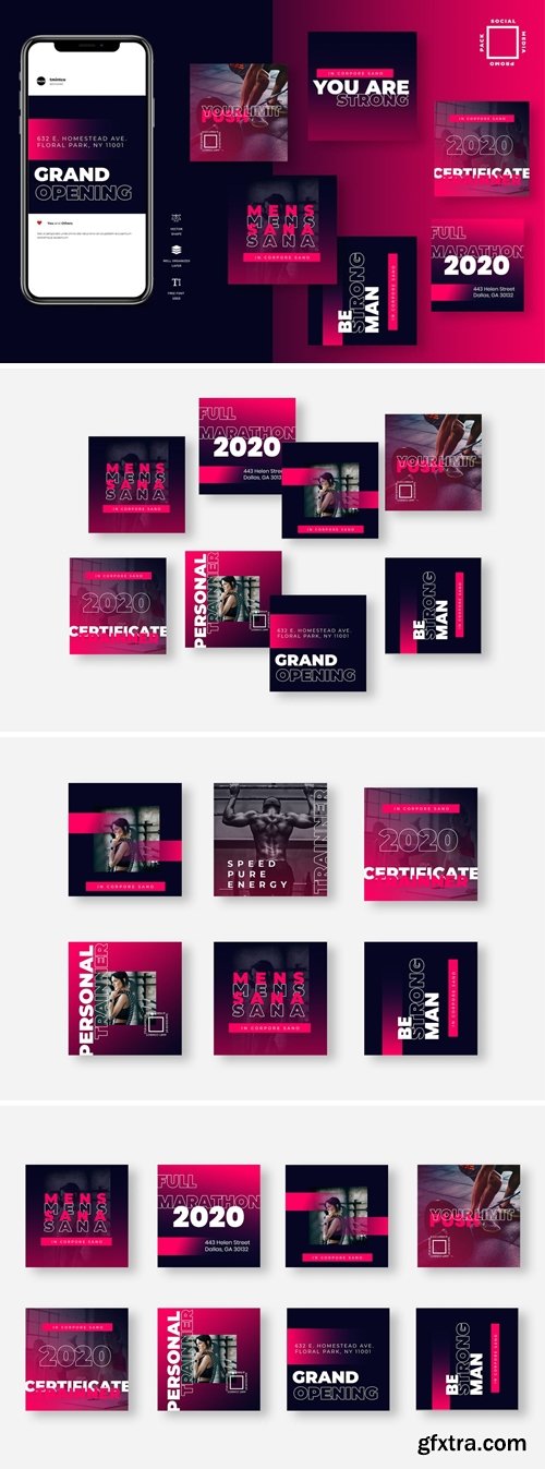 Eight Duotone Instagram Post Template