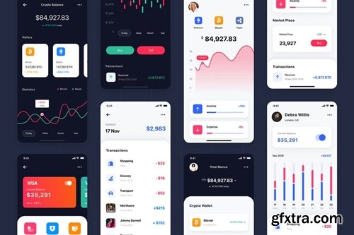 Curium - Financial UI Kit_ADOBE XD/Figma