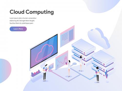 Cloud Computing Isometric Illustration Concept - cloud-computing-isometric-illustration-concept-3d178cf2-6b59-4af9-8c25-34bbe8b1e4bc