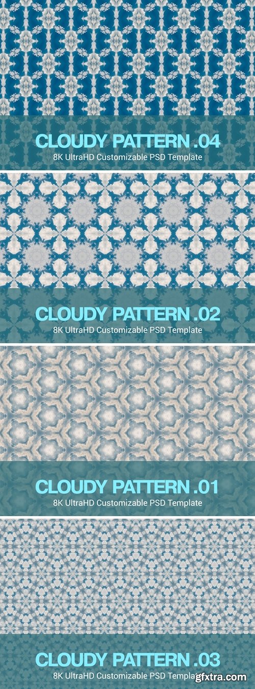 8K UltraHD Seamless Cloudy Pattern Background