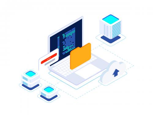 Cloud Data Encryption Blockchain Isometric 5 - T2 - cloud-data-encryption-blockchain-isometric-5-t2