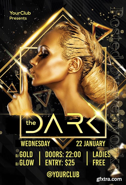 The Dark - Premium flyer psd template