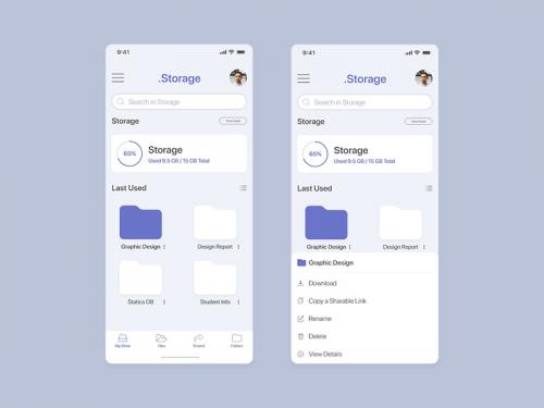 Cloud Drive Storage Mobile UI - cloud-drive-storage-mobile-ui