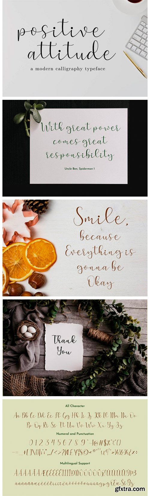 Positive Attitude Font