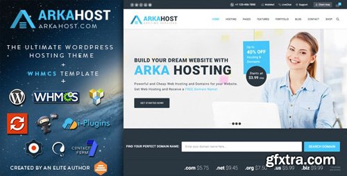 ThemeForest - ArkaHost v5.4 - WHMCS WordPress Theme - 12774797