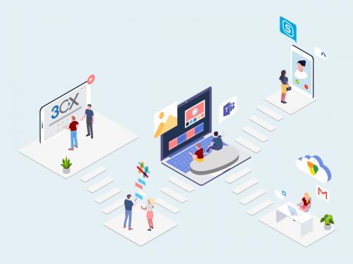 Collaboration Services Isometric Illustration - collaboration-services-isometric-illustration