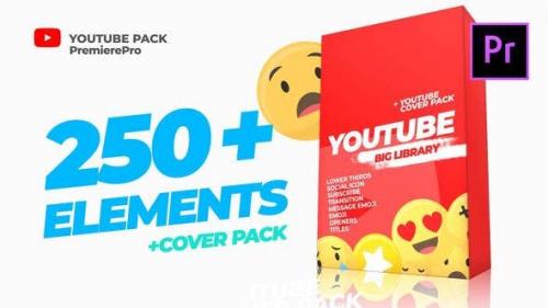 Videohive - Youtube Library and Сover pack Mogrt