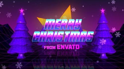 Videohive - Retro 80s Christmas Wishes