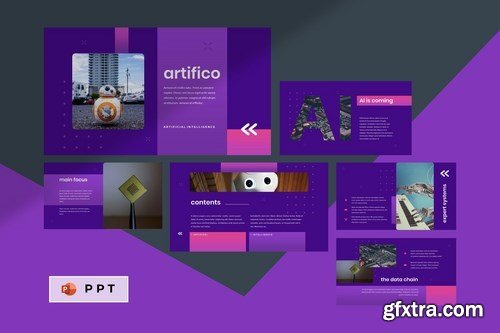 ARTIFICO - Artificial Intelegent Powerpoint Google Slides and Keynote Templates