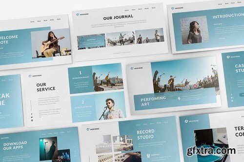 Music Powerpoint Powerpoint Google Slides and Keynote Templates