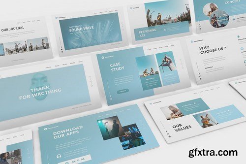 Music Powerpoint Powerpoint Google Slides and Keynote Templates