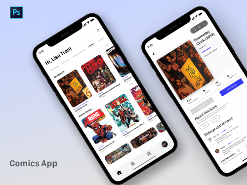 Comics Store App - UI KIT - comics-store-app-ui-kit