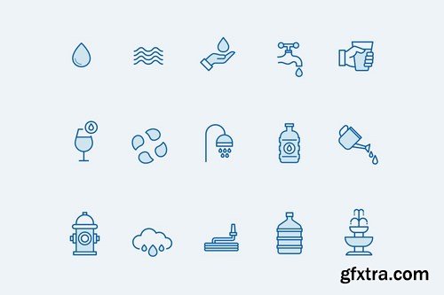 15 Water Icons