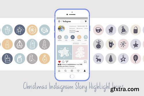 Christmas Instagram highlight story icons