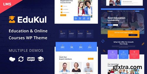 ThemeForest - Edukul v1.0 - Online Courses WordPress Theme - 25087124