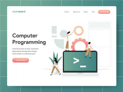 Computer Programming Illustration Concept - computer-programming-illustration-concept