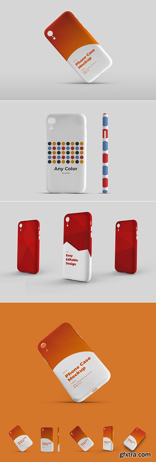 Smartphone Phone Case Mockup Set 307901812
