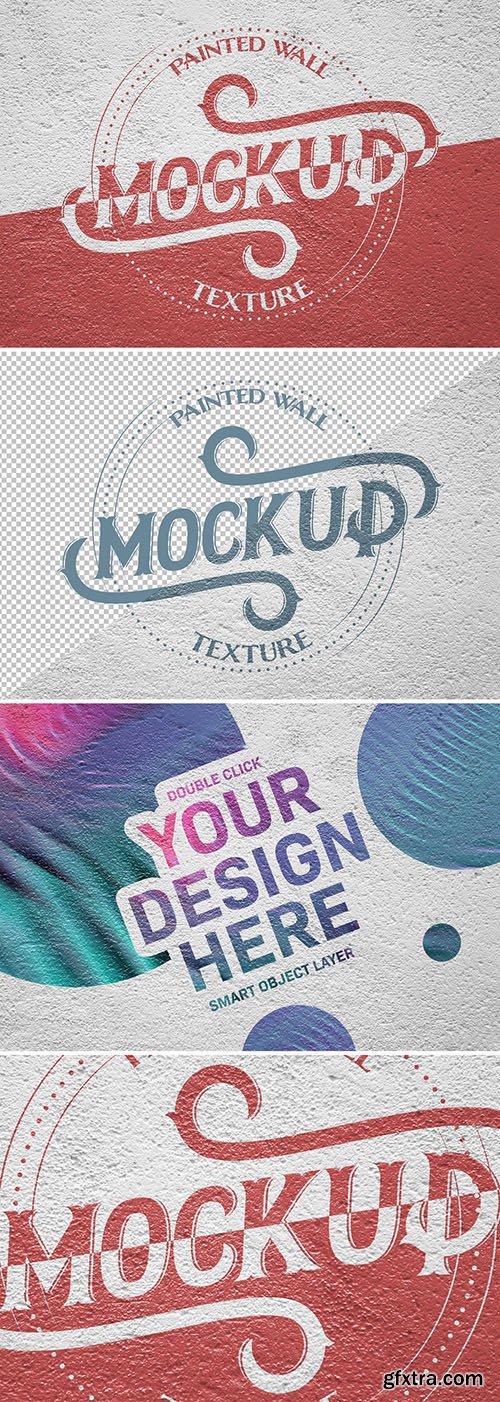 Painted Wall Texture Mockup 310250562