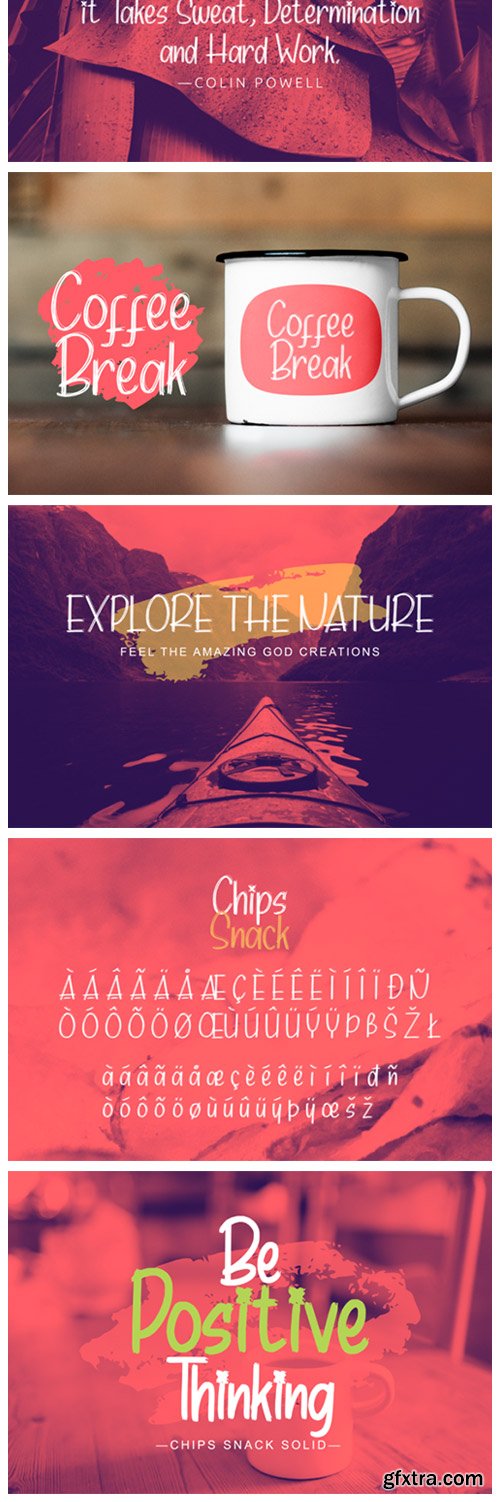 Chips Snack Font