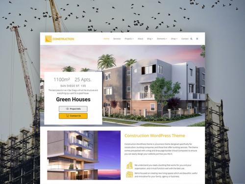 Construction WordPress Theme - Product Front-Page - construction-wordpress-theme-product-front-page